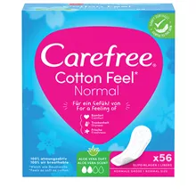 קרפרי מגני תחתון אלוורה טבעי 56 יחידות Carefree סופר מדיקה