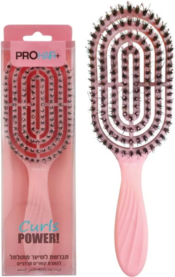 פרוהייר+ מברשת לשיער מתולתל להתרת קשרים מרדניים / PROHAIR+