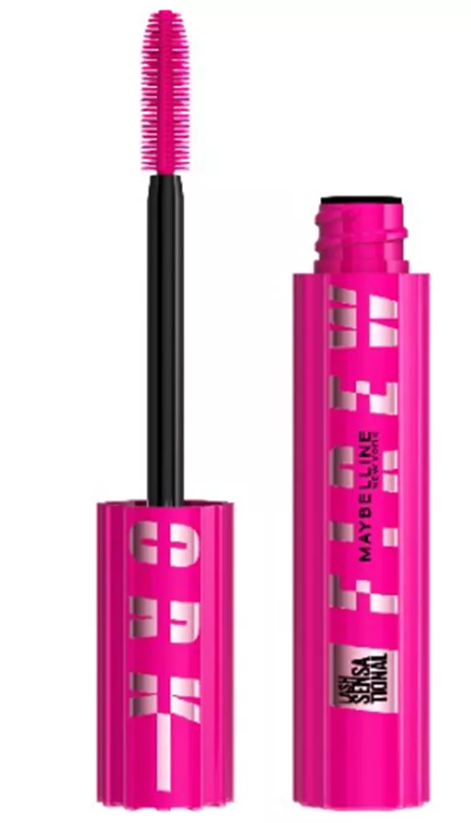 מייבלין מסקרה פיור וורק בצבע שחור LASH SENSATIONAL FIREWORK MÁSCARA DE PESTANAS​