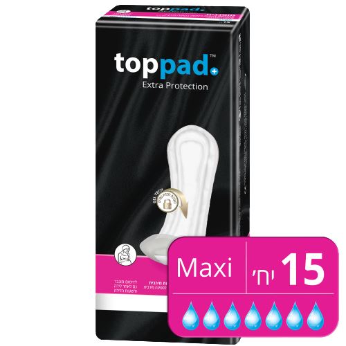 נועם טופ פד מקסי סופגנית 15 יחידות Noam