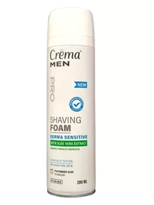 קרמה מן פרו קצף גילוח לעור רגיש 200 מ"ל / CREMA MEN סופר מדיקה