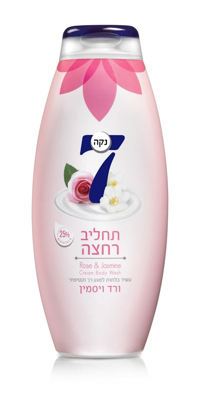נקה 7 תחליב רחצה ורד ויסמין 750 מל