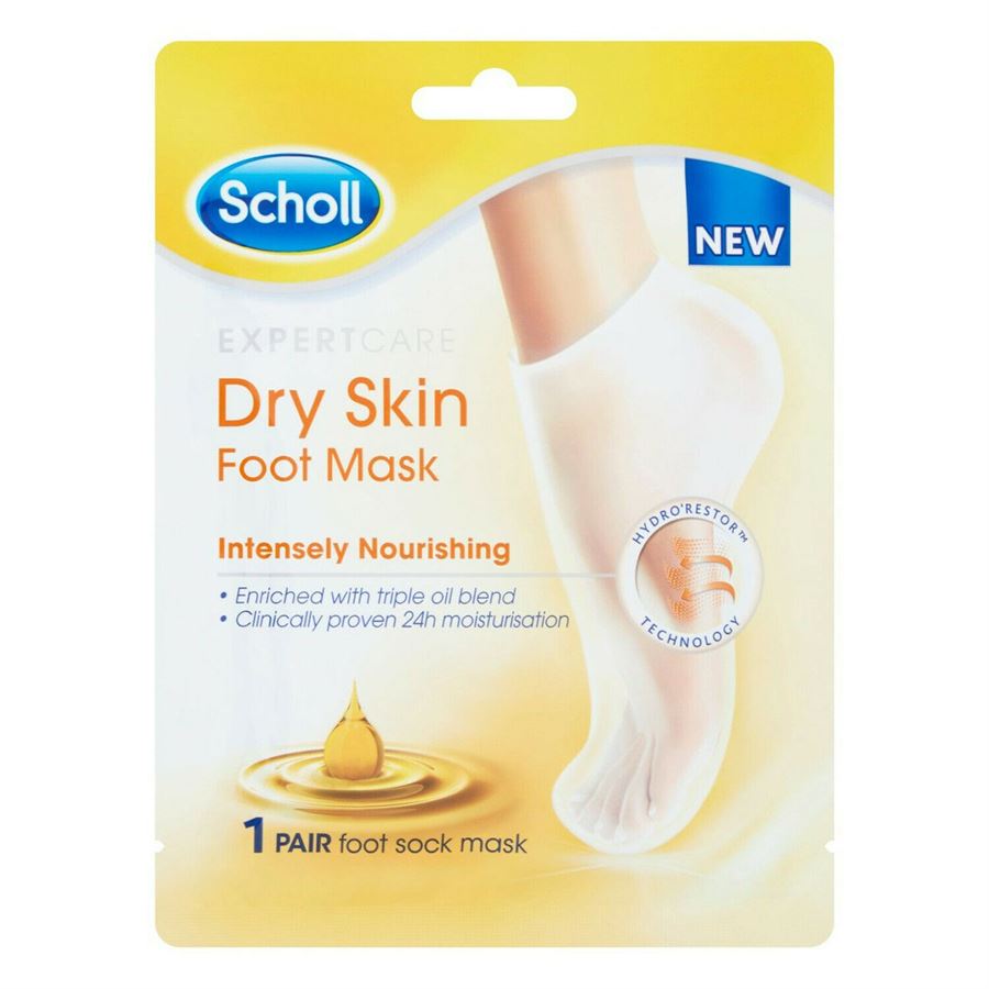 שול מסיכת כף רגל לעור יבש תערובת שמנים זוג / SCHOLL