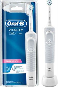 אורל בי מברשת שיניים חשמלית סנסי אולטרא  / Vitality Sensi Ultra Thin סופר מדיקה