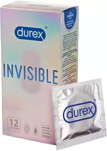 דורקס קונדומים אינביזיבל 12 יחידות / DUREX סופר מדיקה
