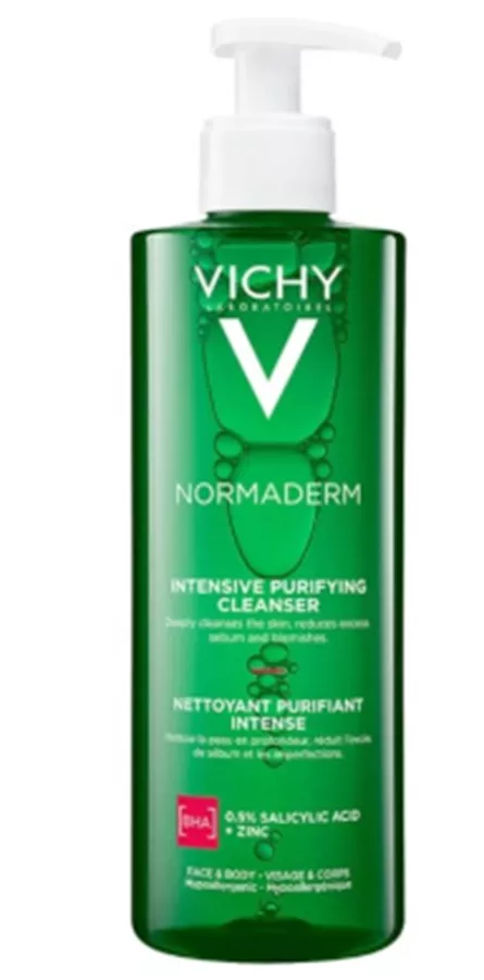 וישי נורמדרם ג'ל לניקוי אינטנסיבי לעור שמן VICHY Normaderm Intensive Purifying Cleansing Gel 400ml