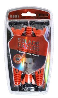בסט Blade razors סכיני גילוח 5 להבים לגברים מארז 6 יח BEST סופר מדיקה