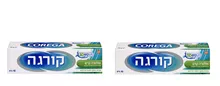 צמד=2 יח  קורגה אולטרה קרם 40 גרם - להצמדת שיניים תותבות / Corega סופר מדיקה