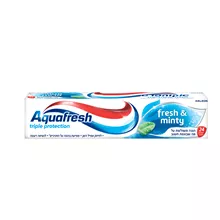 אקווה פרש משחת שיניים מנטה כחול שלישיה 100 מ"ל Aquafresh סופר מדיקה