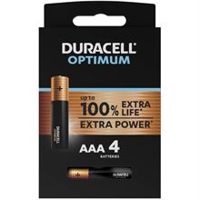 דורסל אופטימום סוללות AAA 4 יחידות / DURACELL סופר מדיקה