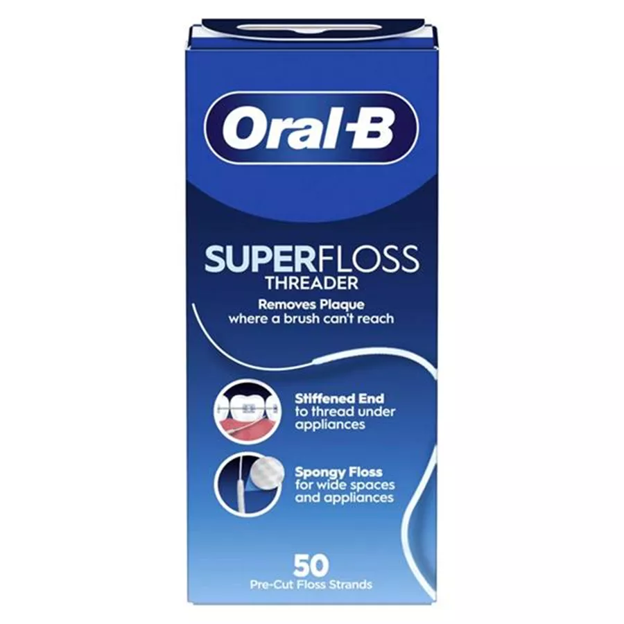 אורל בי חוט דנטלי סופר פלוס לניקוי 50 יחידות / ORAL B
