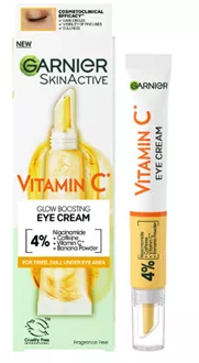 גרנייה קרם עיניים למראה עור זוהר וחיוני GARNIER SKIN ACTIVE VITAMIN C GLOW BOOST EYE CREAM סופר מדיקה