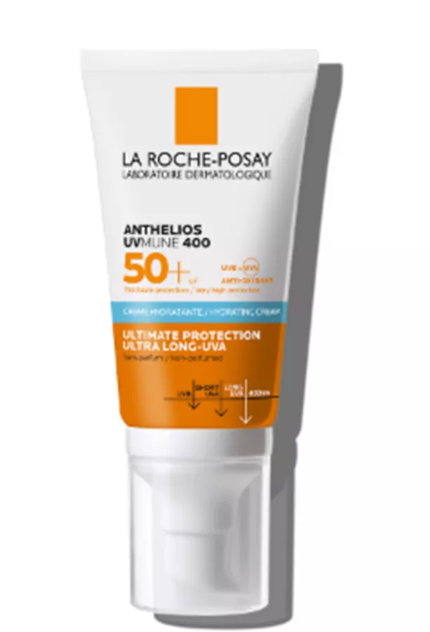לה רוש פוזה אנתליוס אולטרה קרם הגנה לפנים +SPF50*ללא בושם היפואלרגני +La Roche-Posay Crema Hidratante Anthelios UVMune 400 SPF50+