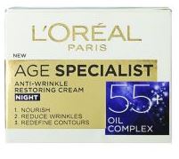 לוריאל קרם אנטי-אייג'ינג ללילה 50 מ''ל L'Oreal Age Specialist +55 סופר מדיקה