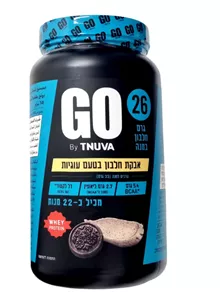 אבקת חלבון בטעם עוגיות GO WHEY מכיל כ-22 מנות סופר מדיקה