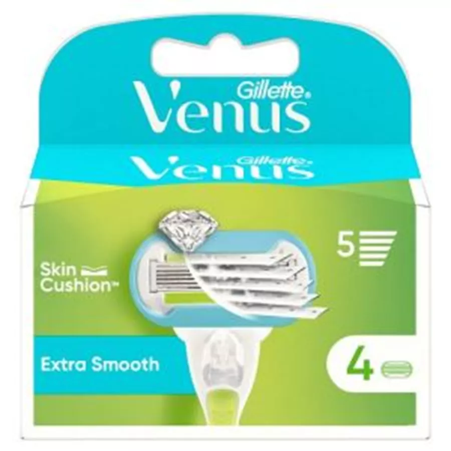 ג'ילט ונוס לאישה אקסטרה סמוט מארז 4 סכינים / GILLETTE VENUS