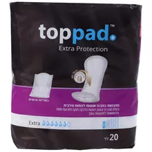 טופ פד אקסטרה פרוטקשן 20 יחידות / TOP PAD סופר מדיקה
