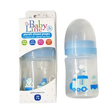 בייבי ליין בקבוק האכלה לתינוק כחול 160 מ"ל סופר מדיקה