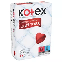 קוטקס מקסי תחבושות רכות נורמל 18 יחידות / KOTEX סופר מדיקה