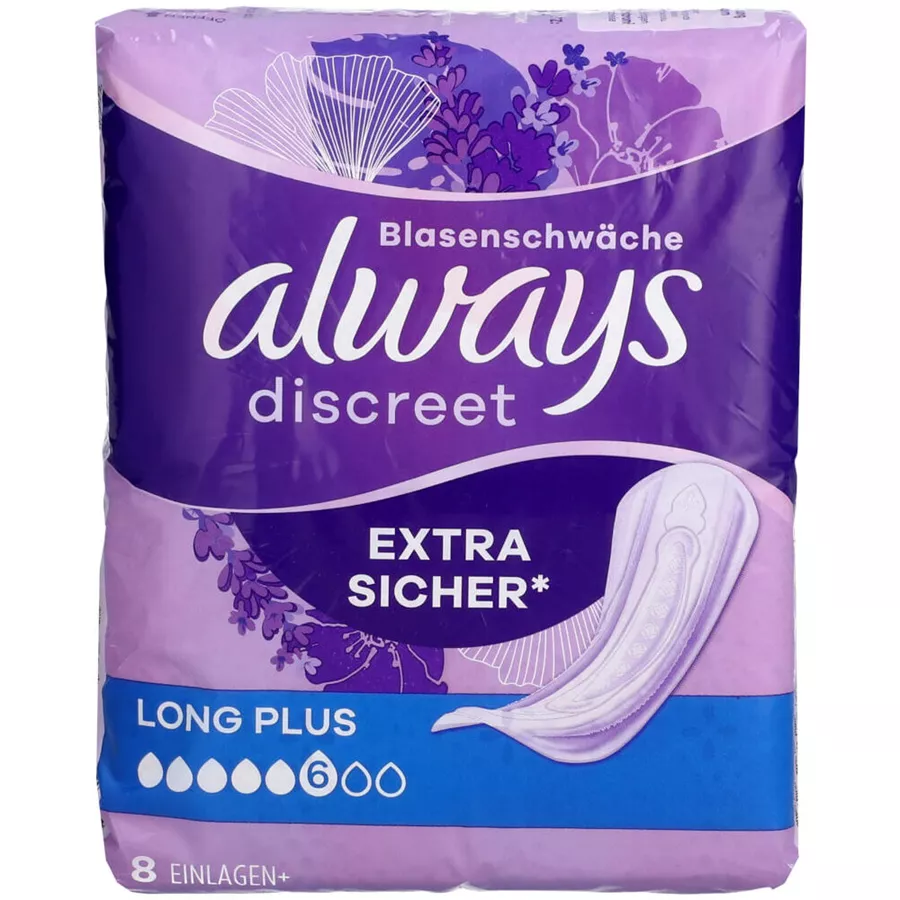 אולוויז דיסקריט תחבושת לונג פלוס 8 יחידות / ALWAYS