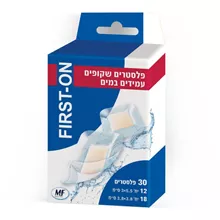 פירסט און פלסטרים שקופים עמידים במים 30 יחידות / First On סופר מדיקה