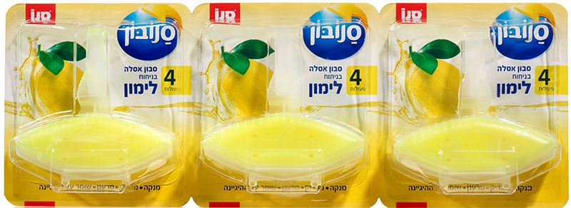סנובון סבון לאסלה בניחוח לימון מארז שלישייה(=3 יחידות) / SANOBON