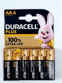 דורסל סוללות AA 6 יחידות / Duracell סופר מדיקה