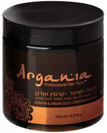 ארגניה מסכה לשיער קרטין וארגן 500 מ"ל / ARGANIA סופר מדיקה