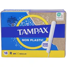 טמפקס טמפונים עם מוליך רגולר 18 יחידות במארז / TAMPAX סופר מדיקה