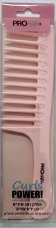 פרוהייר מסרק רחב שיניים עם ידית אחיזה ועיצוב ופתיחת תלתלים / PROHAIR+ סופר מדיקה