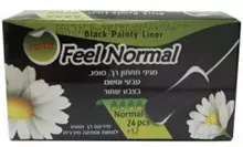 פיל נורמל מגן תחתון שחור נורמל 24 יחידות במארז / FEEL NORMAL סופר מדיקה