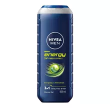 ניוואה מן ג'ל רחצה אנרג'י 500 מ"ל / NIVEA MEN סופר מדיקה