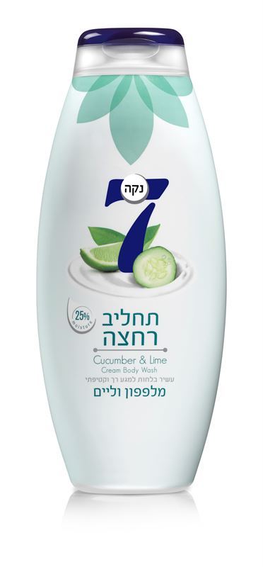 נקה 7 תחליב רחצה  מלפפון וליים 750 מל
