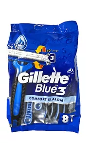 ג'ילט בלו 3 קומפורט סלאלום 8 יחידות במארז / GILLETTE סופר מדיקה