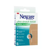 נקסקר פלסטרים אולטרה נמתח רחב 5 יחידות במארז / NEXCARE סופר מדיקה