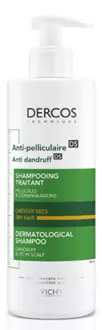 וישי דרקוס שמפו נגד קשקשים לשיער יבש Dercos Anti-Dandruff Shampoo Dry Hair סופר מדיקה