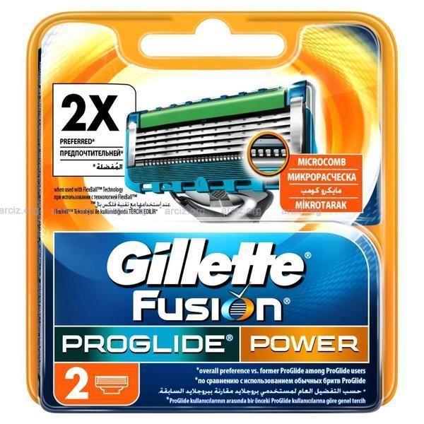 ג'ילט פיוז'ן פרוגלייד פאוור 2 סכינים / Gillette Fusion Proglide Power
