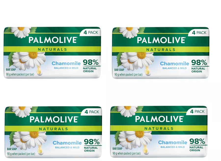 פלמוליב סבון מוצק בניחוח קמומיל רביעייה PALMOLIVE