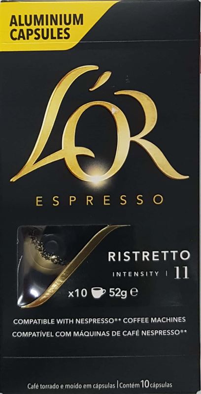 לור קפסולות קפה מספר 11 ריסטרטו / L'Or