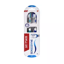 סנסודיין מברשות שיניים הקלה מהירה מארז זוג SENSODYNE סופר מדיקה