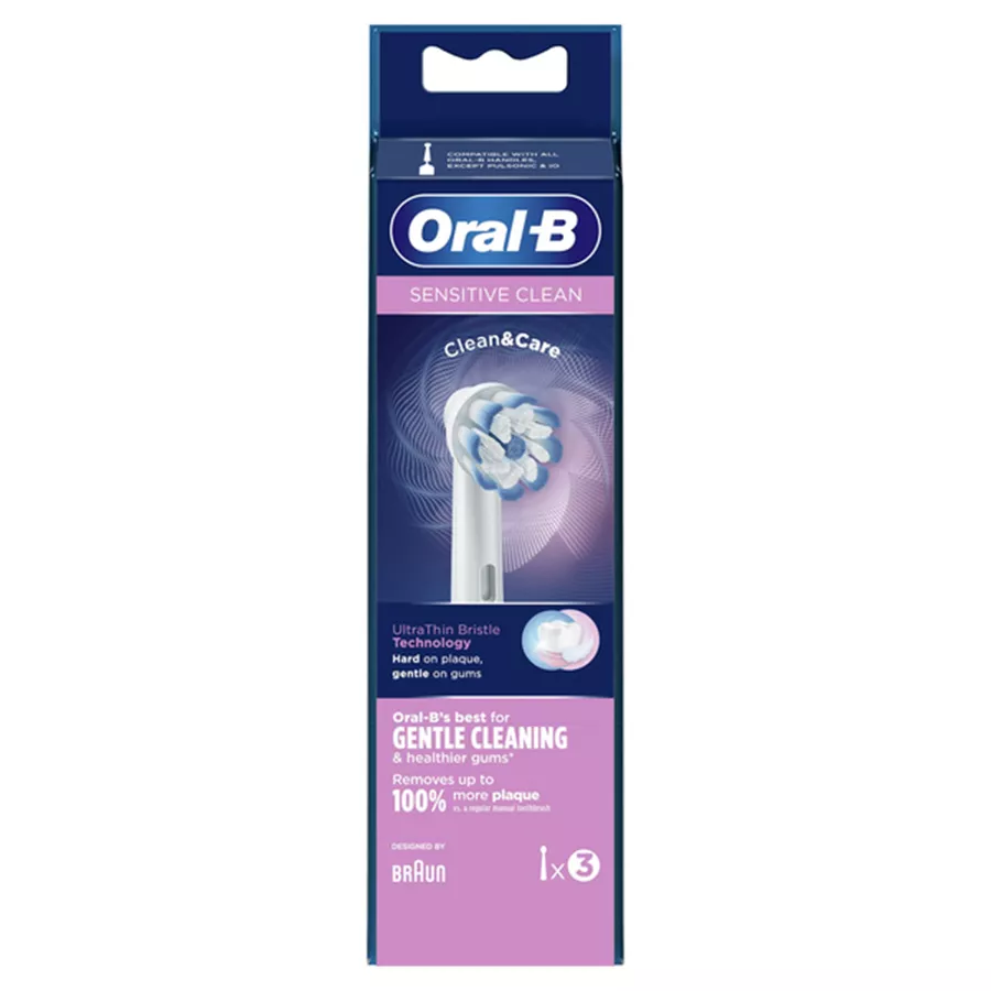 אורל בי ראש חשמלי סנסטיב 3 יחידות במארז / ORAL B