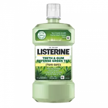 ליסטרין תה ירוק ללא אלכוהול 500 מ"ל / LISTERINE GREEN TEA סופר מדיקה