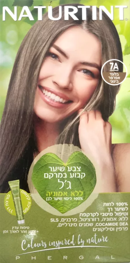 נטורטינט צבע לשיער 7A בלונד אפרפר בינוני