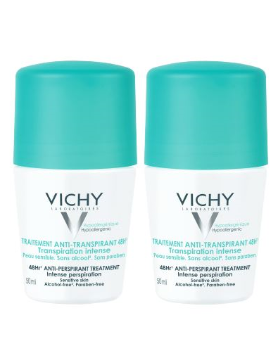 וישי רול צמד = 2 יח וישי דאודורנט רול-און 48 שעות VICHY
