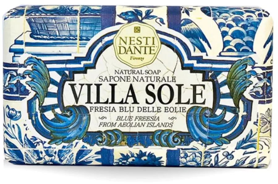 נסטי סבון מוצק טבעי VILLA SOLE עם תמציות פרזיה כחולה 250 גרם / NESTI