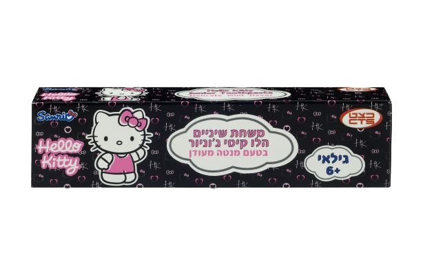 הלו קיטי משחת שיניים גל עם פלואוריד בטעם מנטה 50 מ