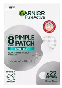 גרנייה מדבקות פצעונים שקופות ל-8 שעות 22 יח Garnier PureActive Anti-Blemish Patches Invisible Pimple סופר מדיקה