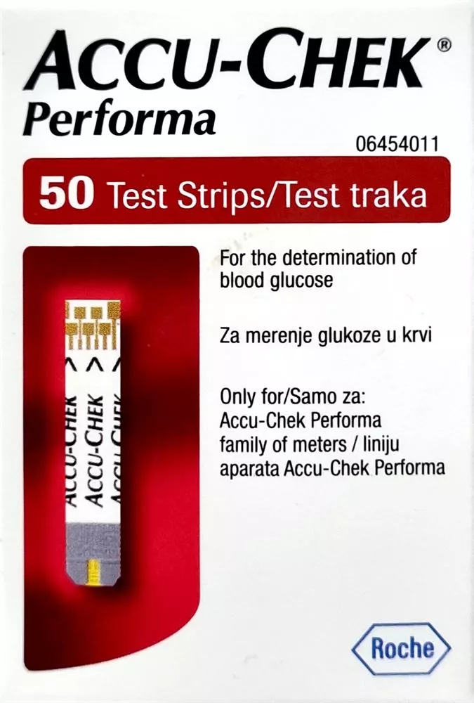 אקו צ'ק פרפורמה מד סוכר 50 מקלוני בדיקה / ACCU CHEK PERFORMA