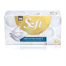 סופט לושן ממחטות אף 3 שכבות עשירות בלחות / SOFT סופר מדיקה