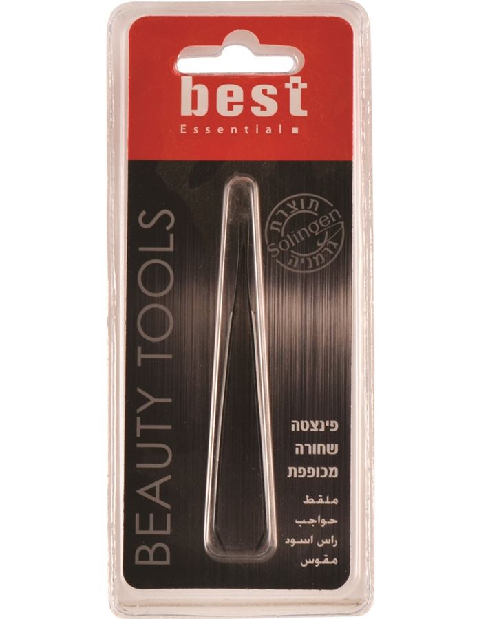 בסט סולינגן פינצטה שחורה מכופפת / BEST